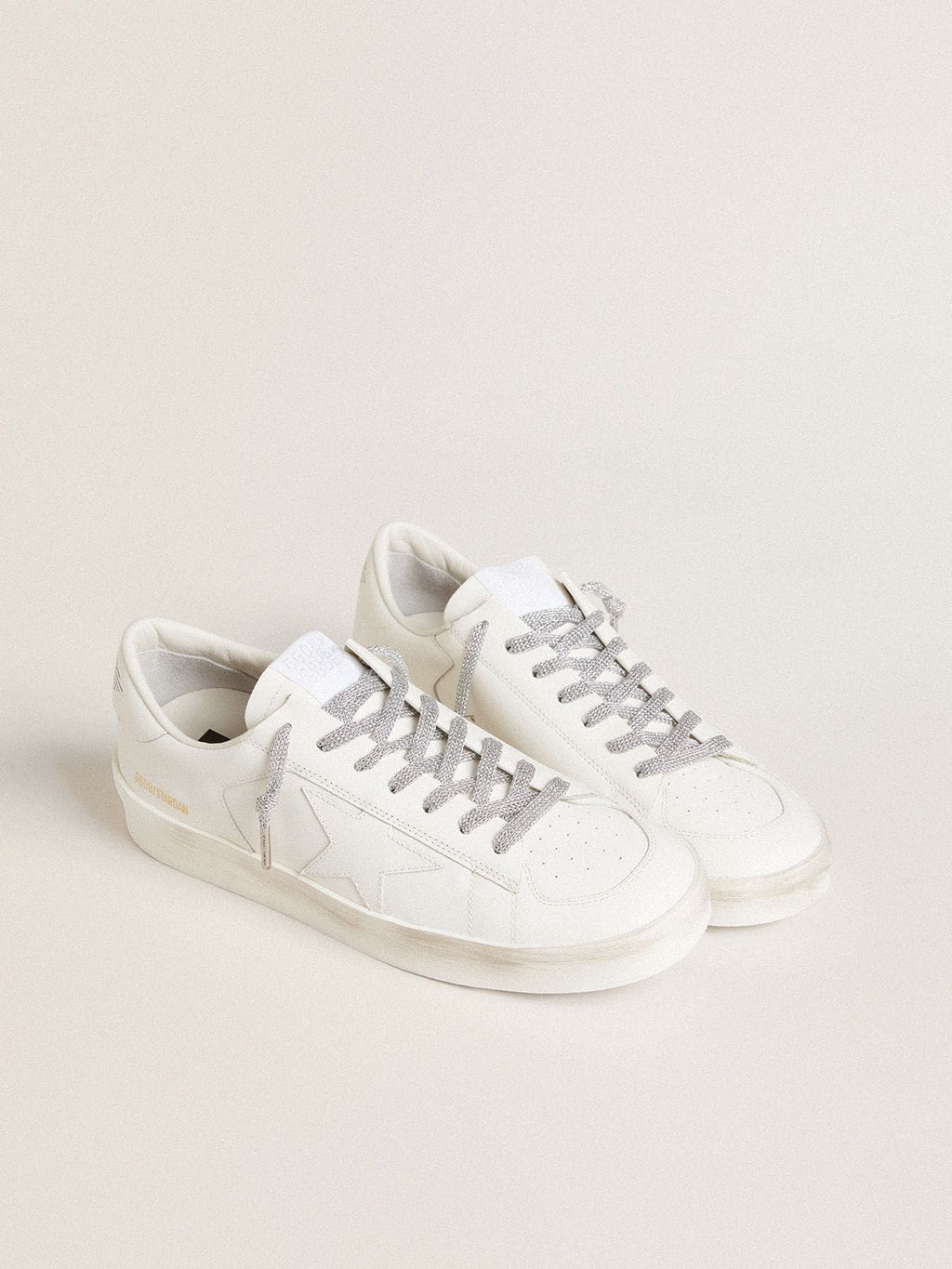 Silver lurex laces