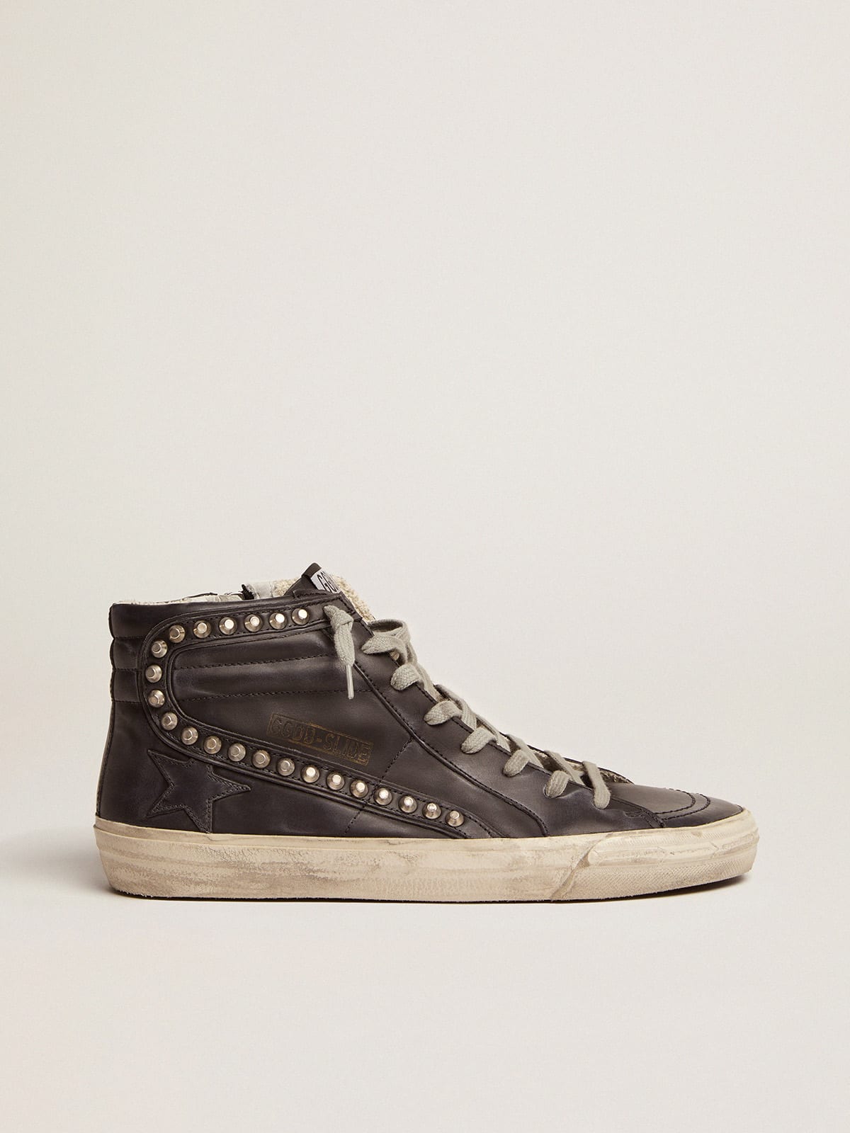 Sneakers Slide uomo con borchie applicate