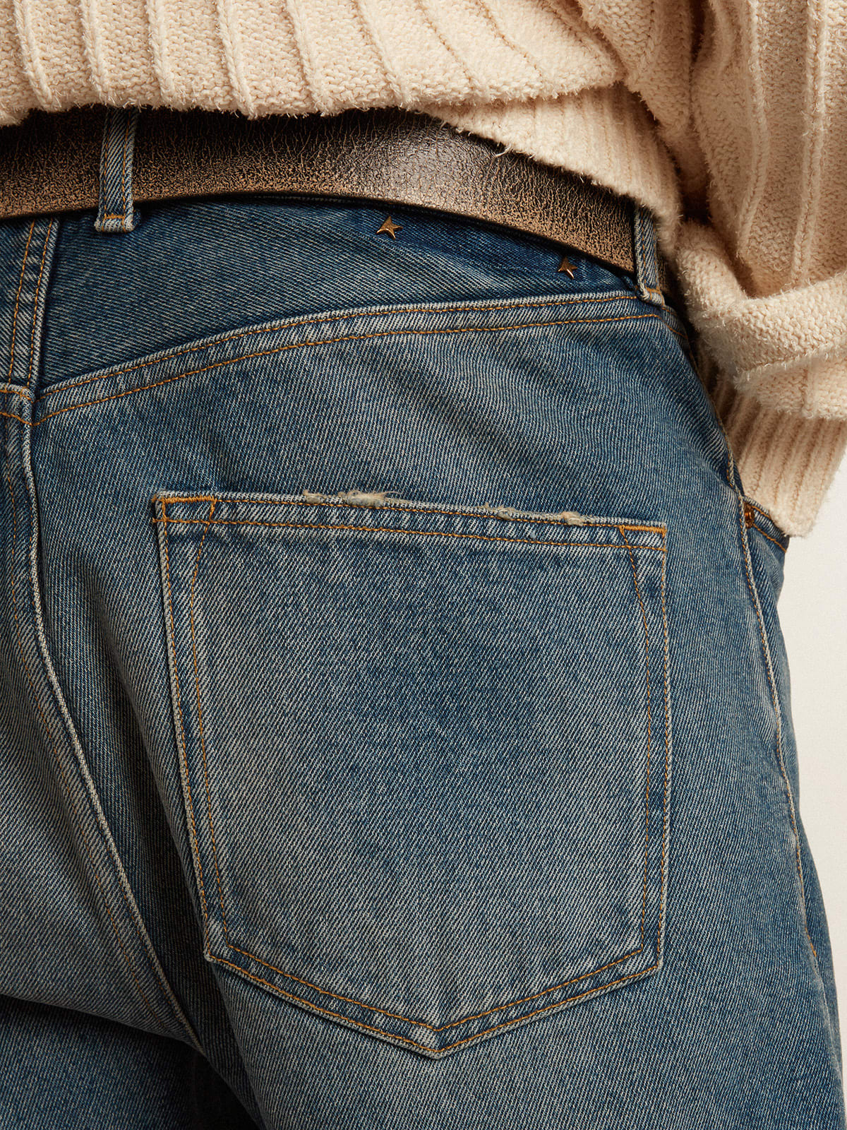 Jeans slim fit Collezione Golden dal lavaggio medio