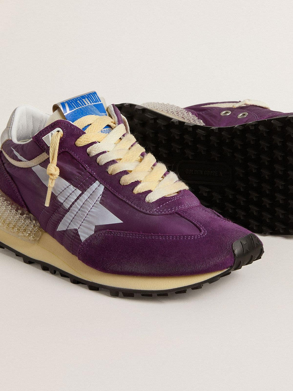Men’s Marathon with purple nylon upper and white star