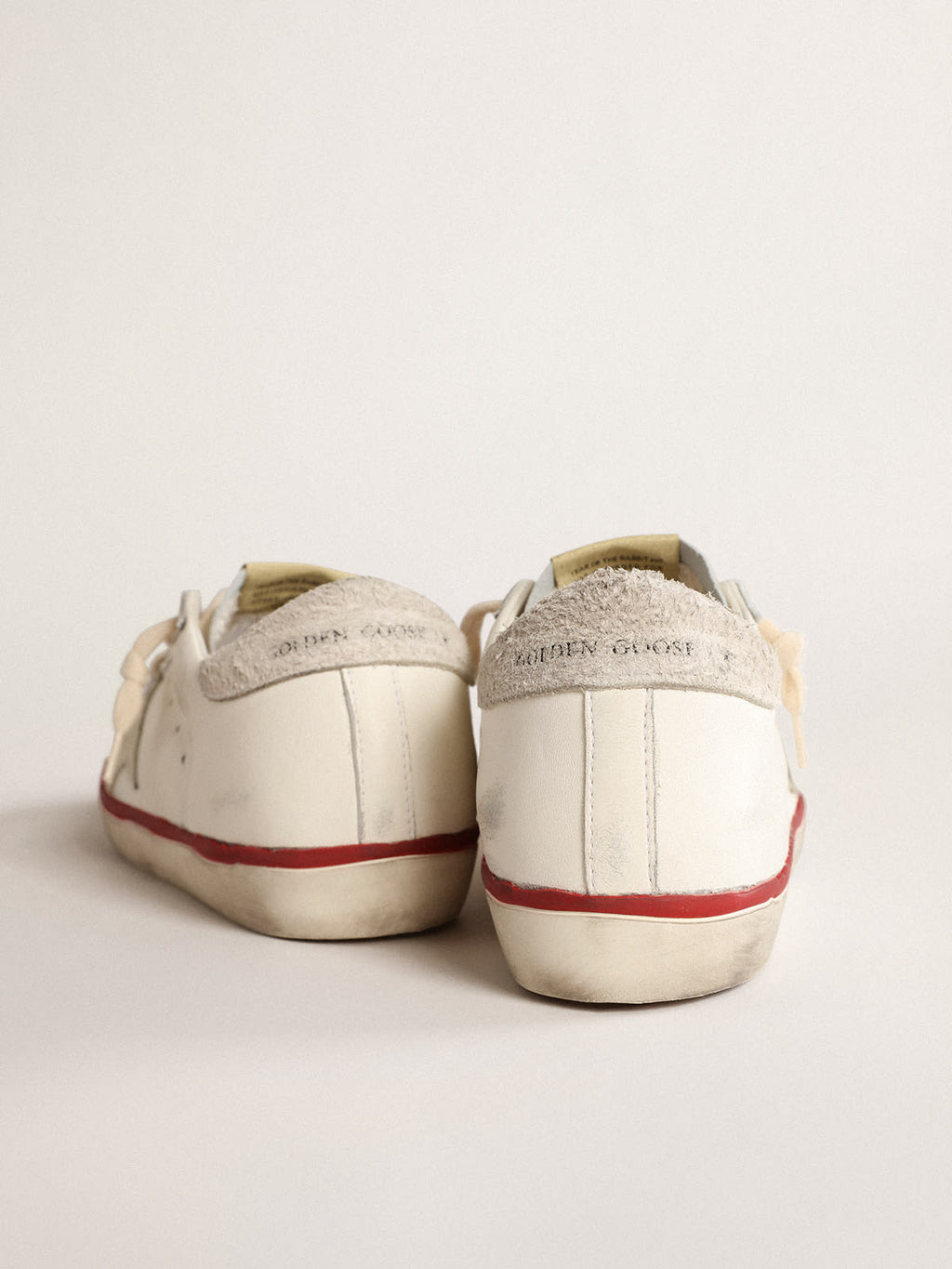 Super-Star Donna LTD CNY in nappa con stella color avorio