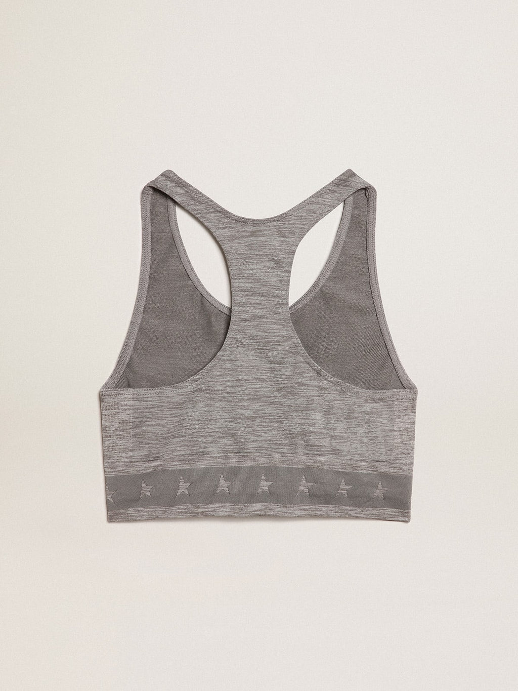 Top sportivo di colore grigio melange