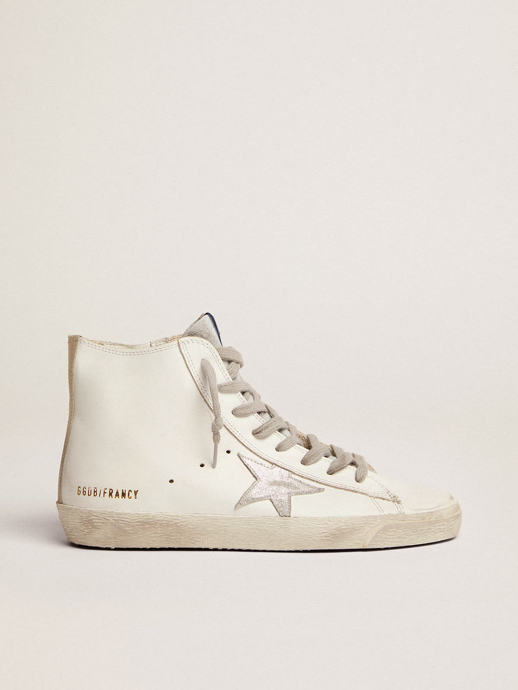 Sneakers Francy in pelle con stella camoscio