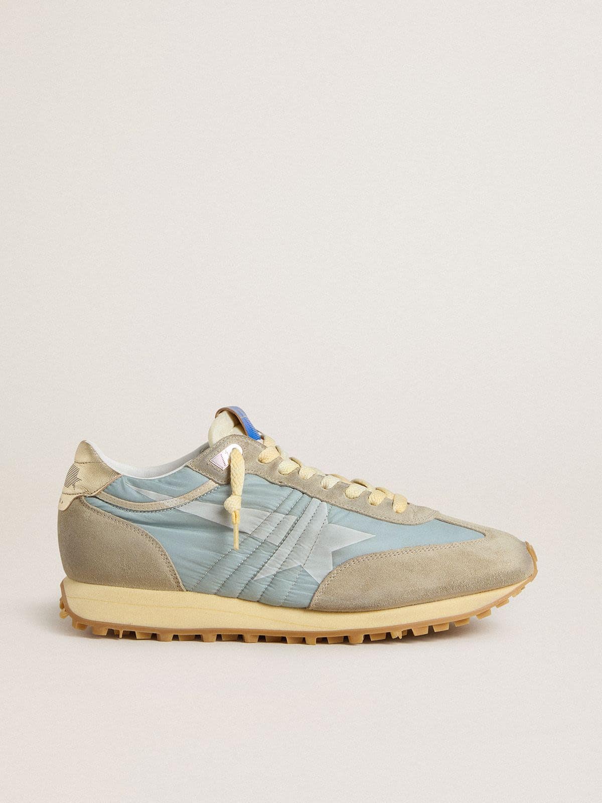 Women’s Marathon with light blue nylon upper and pastel blue star