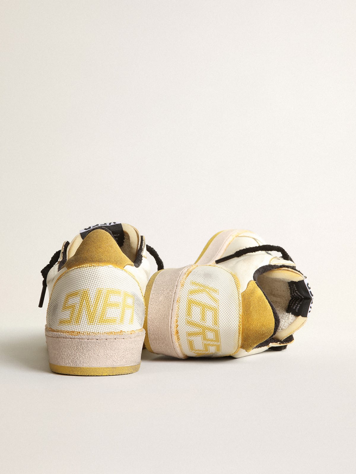 Ball Star Pro Uomo in nappa color crema con inserti in gomma