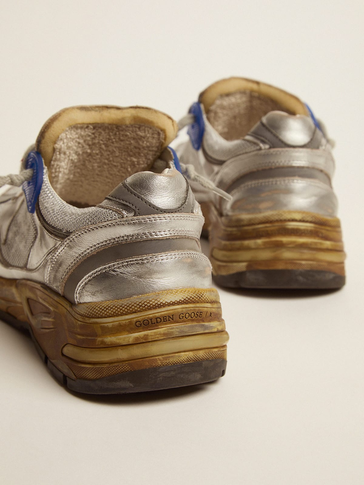 Sneakers Dad-Star donna argentate