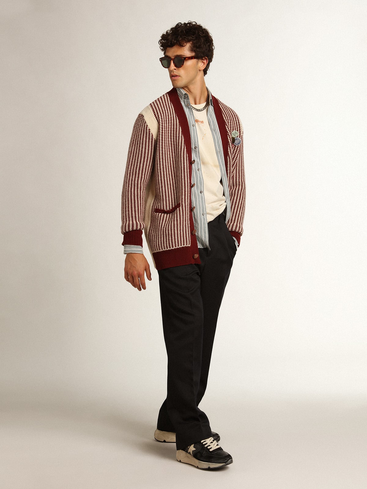 Camicia uomo Collezione Journey con righe di colore acqua