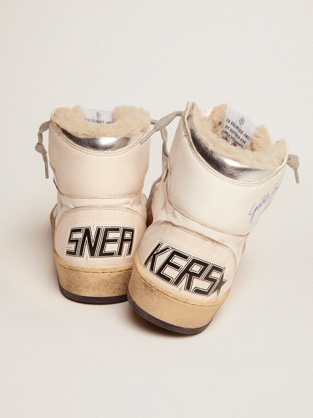 Sneaker Sky-Star donna con firma sulla caviglia e fodera in shearling
