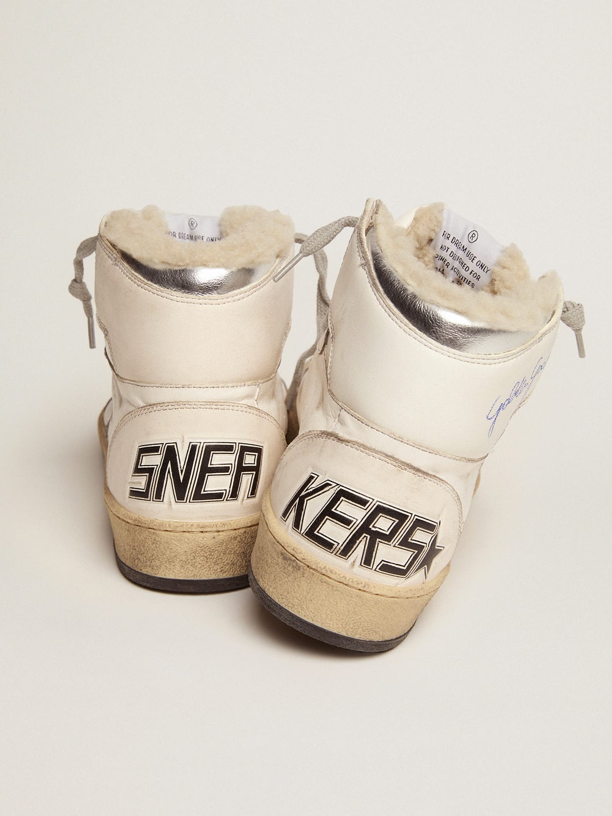 Sneaker Sky-Star donna con firma sulla caviglia e fodera in shearling