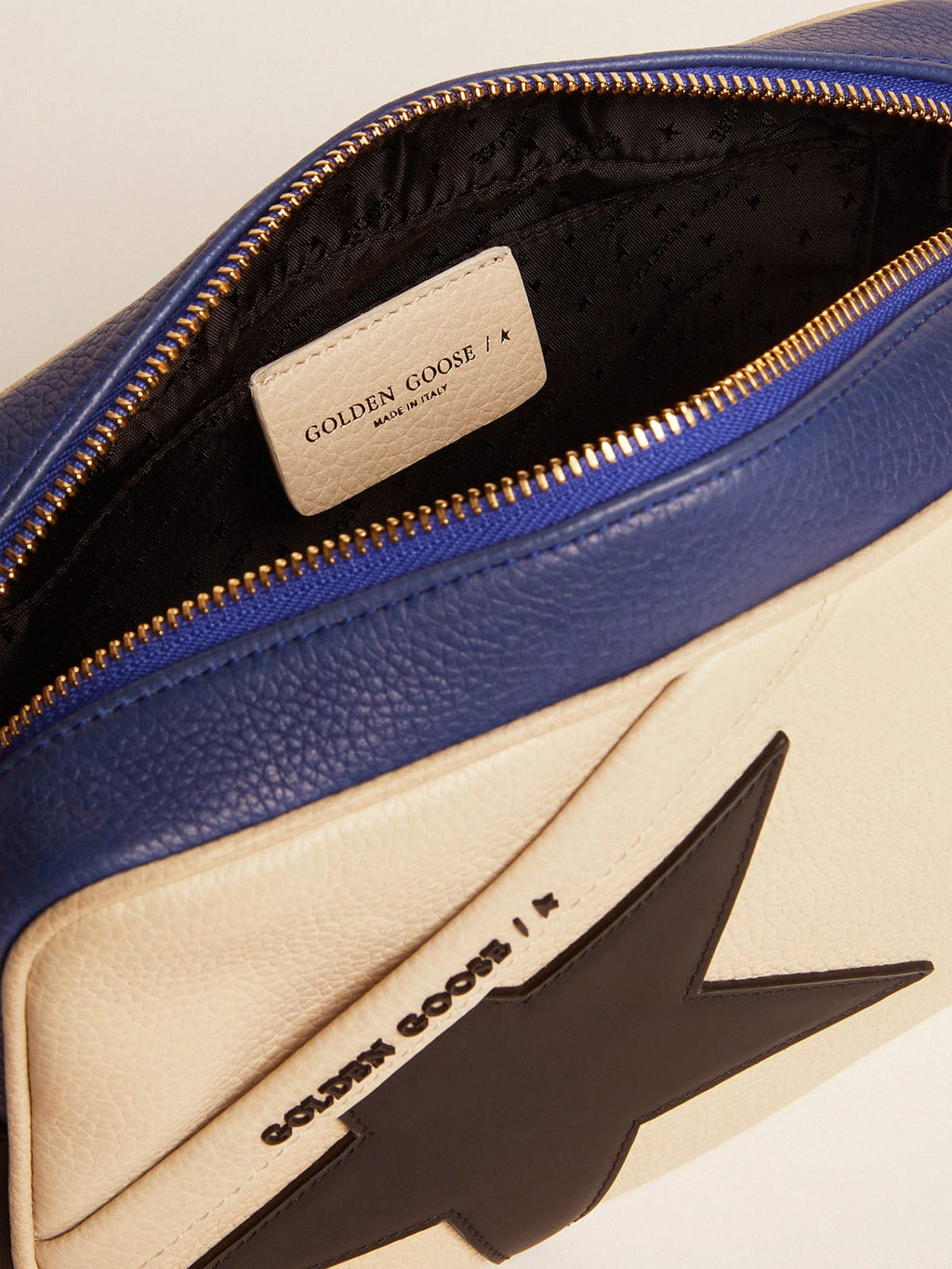 Borsa Star Bag in pelle granata con stella nera