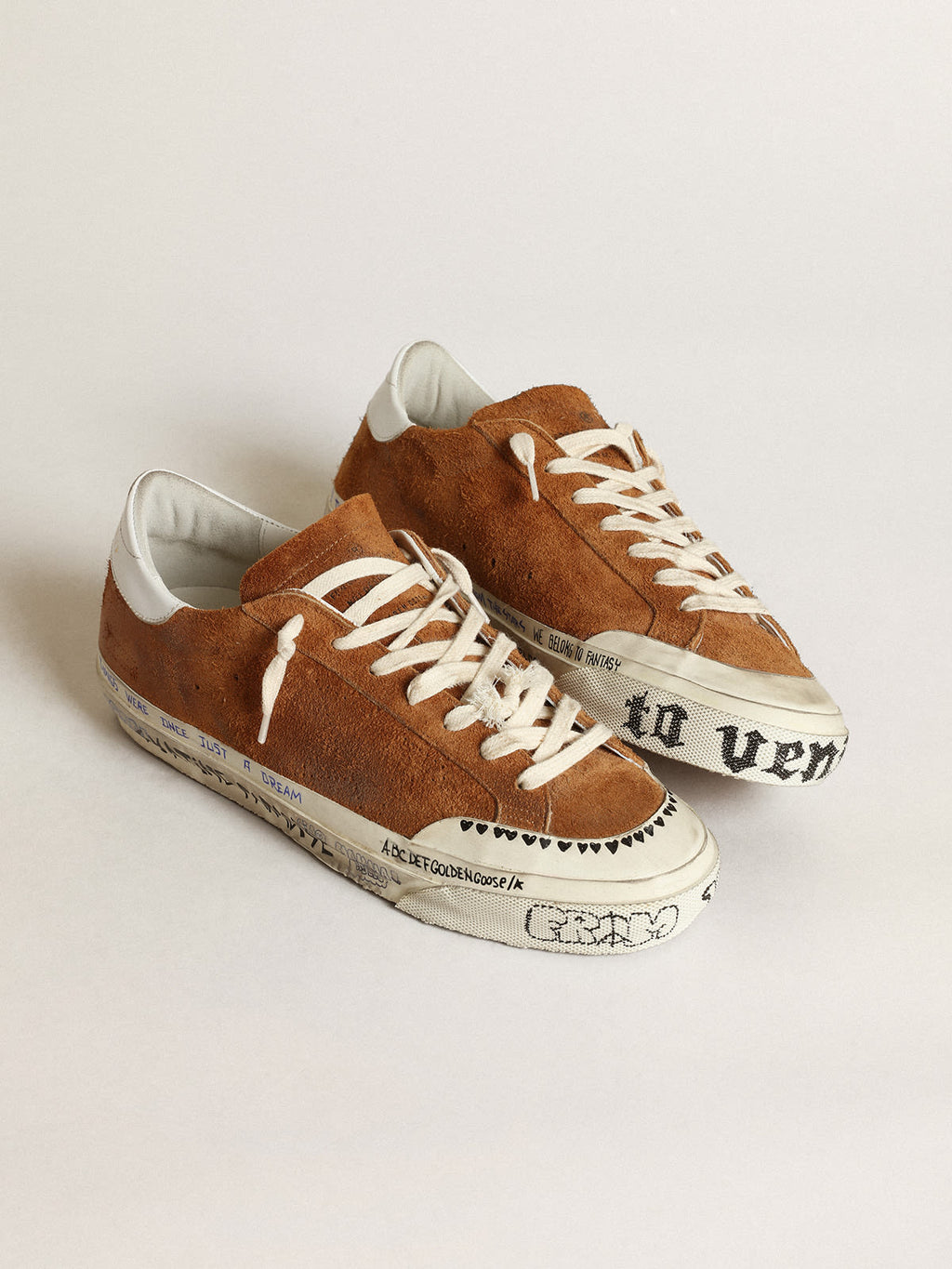 Super-Star Penstar Uomo LTD in suede con stella traforata