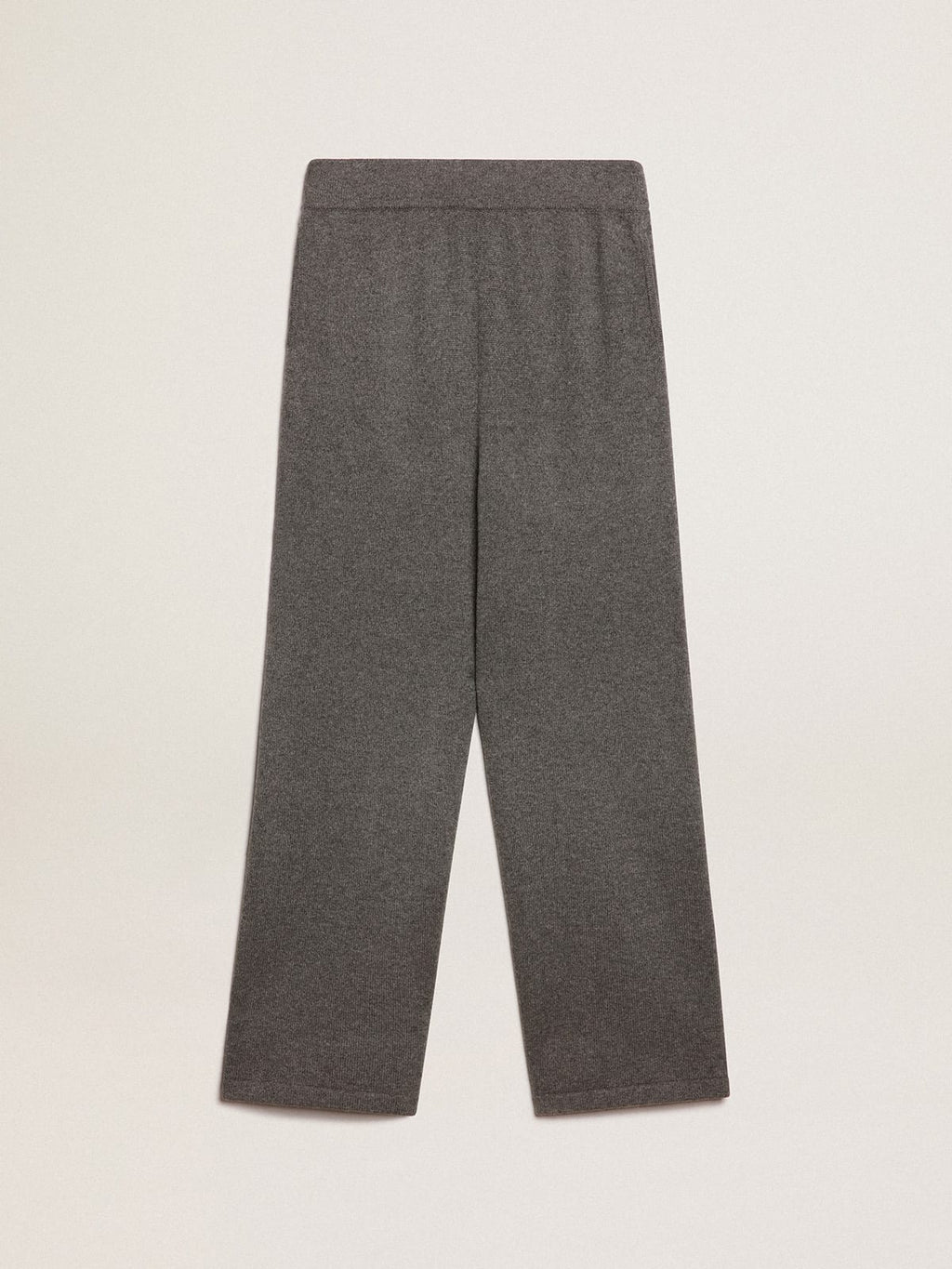 Pantalone jogging donna misto cashmere di colore grigio