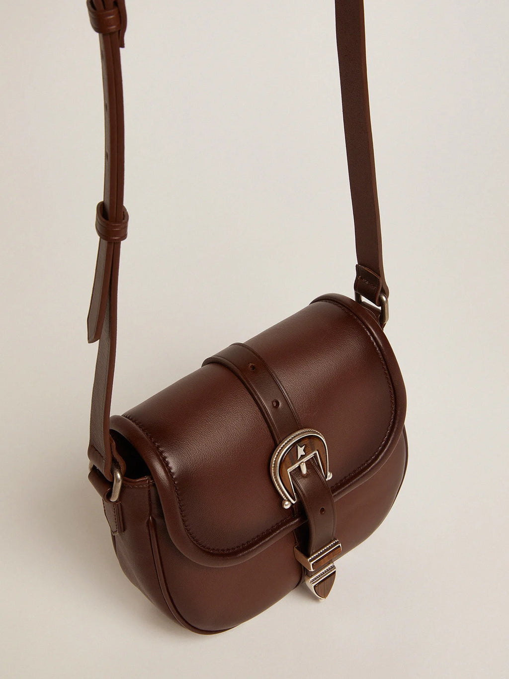 Borsa Rodeo Bag small in pelle cuoio scuro