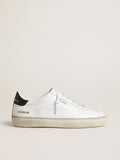 Men's Soul Star in white leather with black leather heel tab