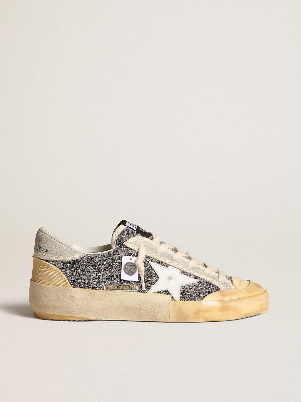 Super-Star Donna LAB con stella bianca e tomaia glitter Swarovski