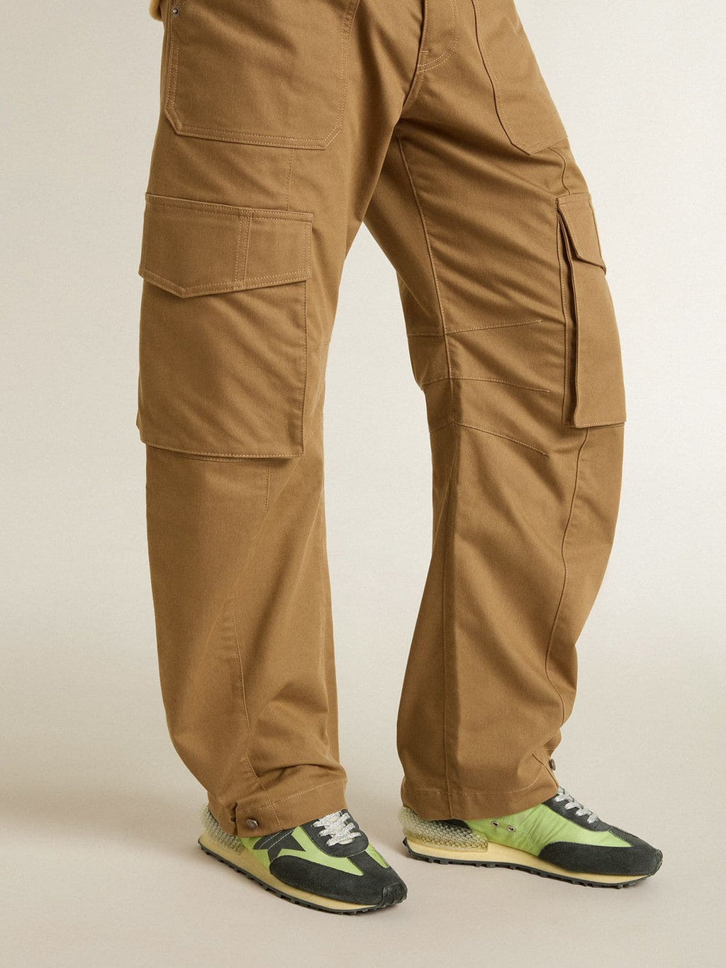 Men's Marathon with green nylon upper and black star