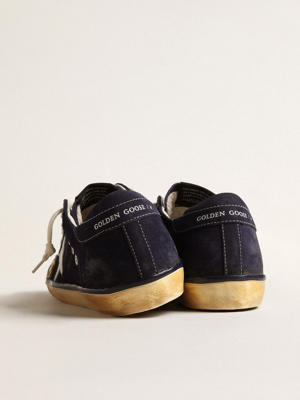 Super-Star Penstar Uomo LTD in suede blu con stella bianca