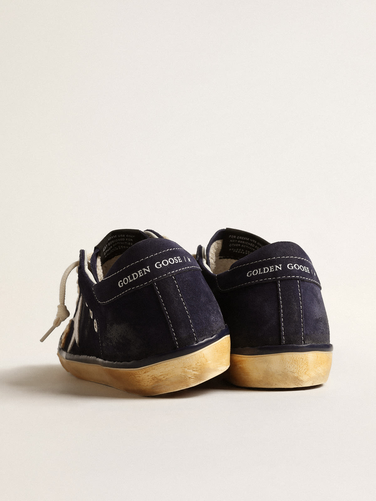 Super-Star Penstar Uomo LTD in suede blu con stella bianca