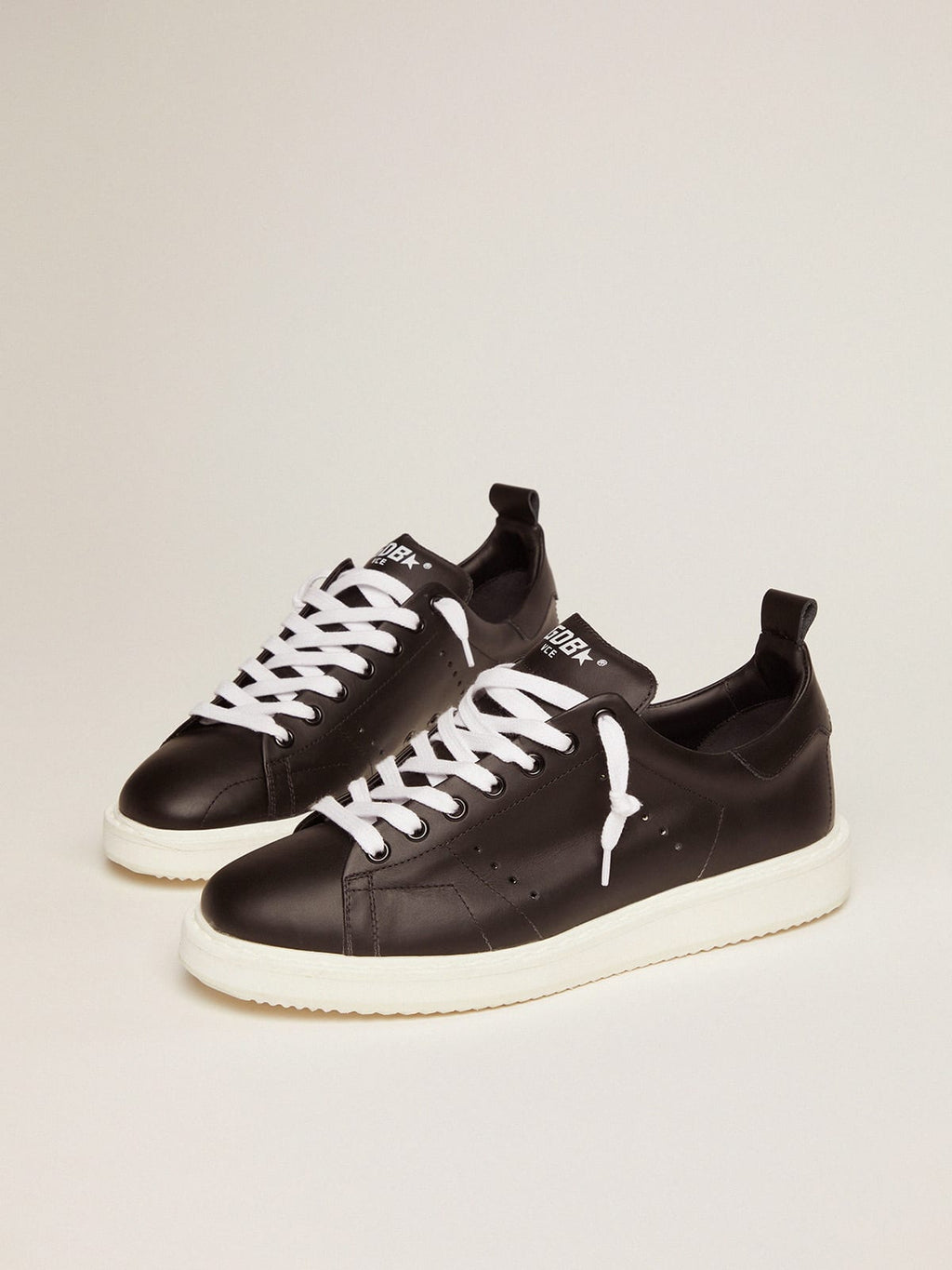 Sneakers Starter in pelle total black