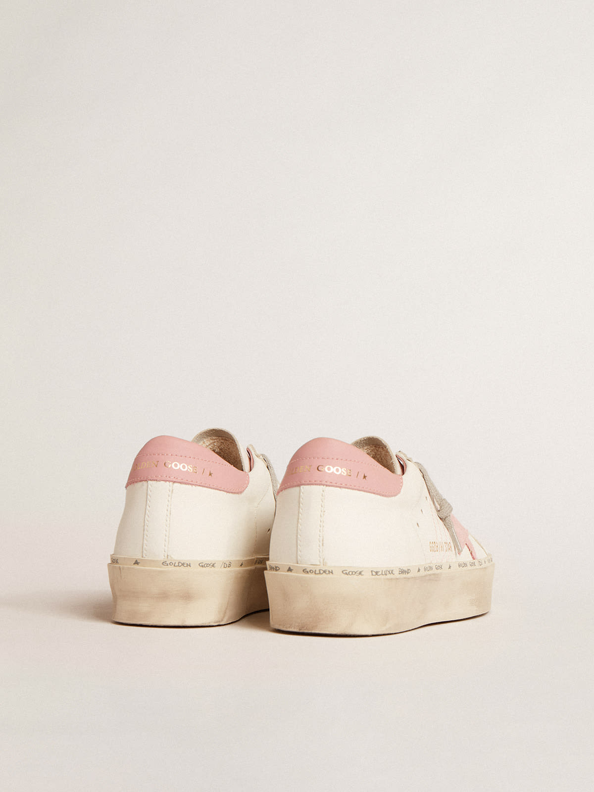 Hi Star con stella in suede e talloncino in pelle rosa antico