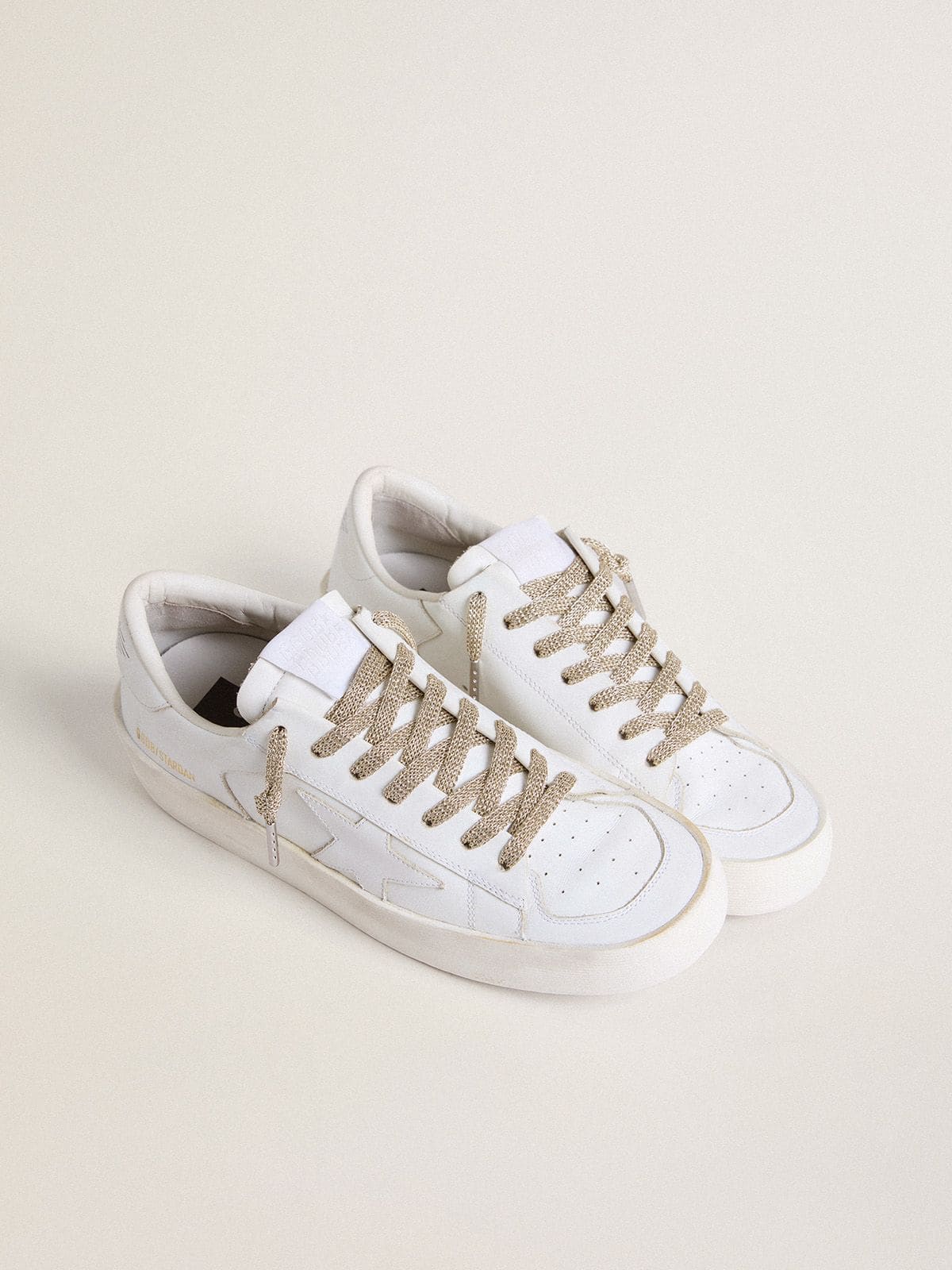 Gold lurex laces