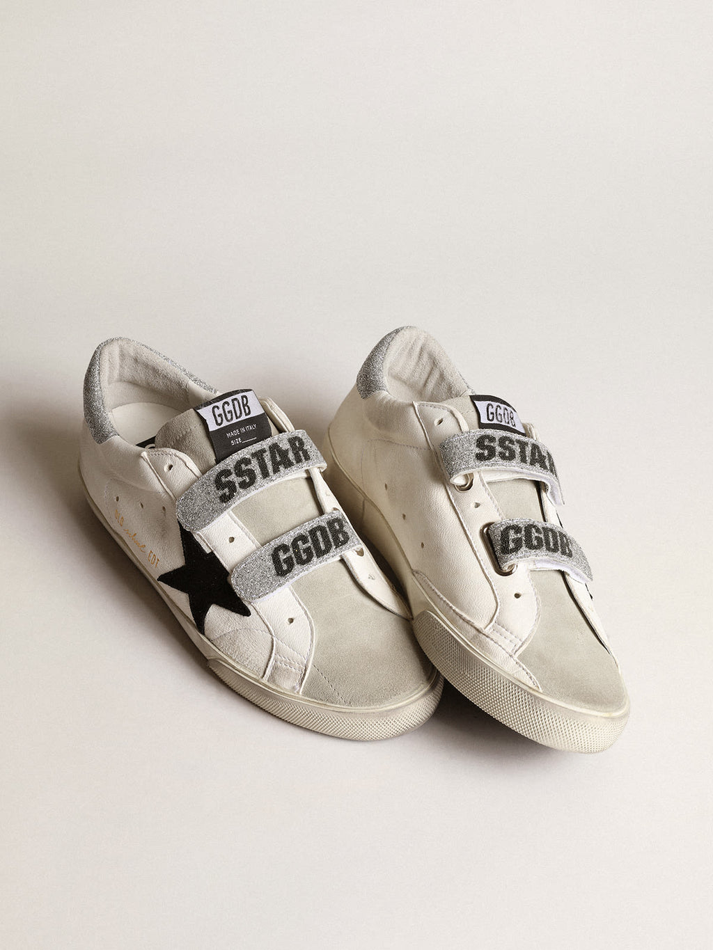 Old School con stella in suede e fasce in cristalli Swarovski