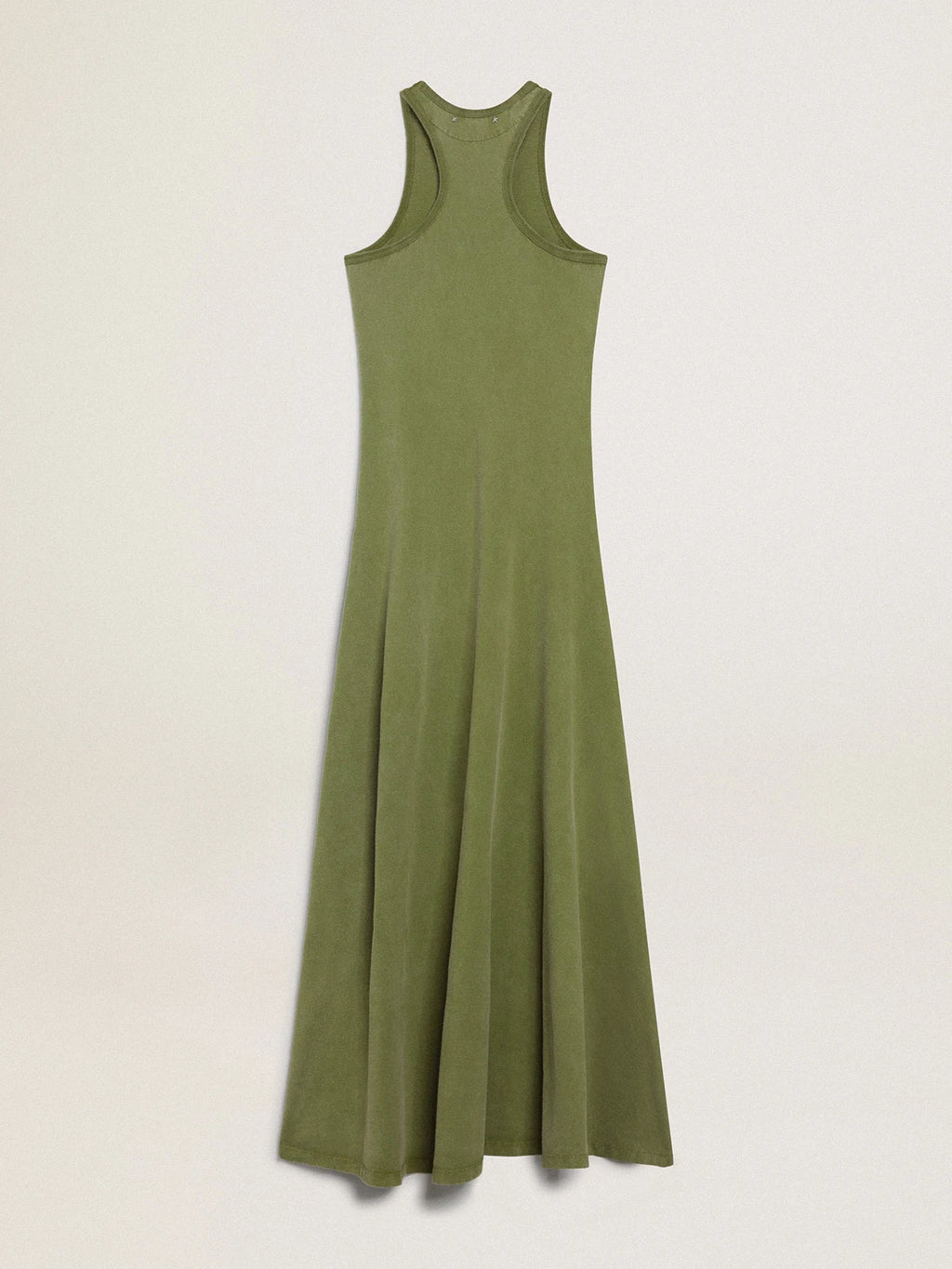 Vestito a canotta di color pesto