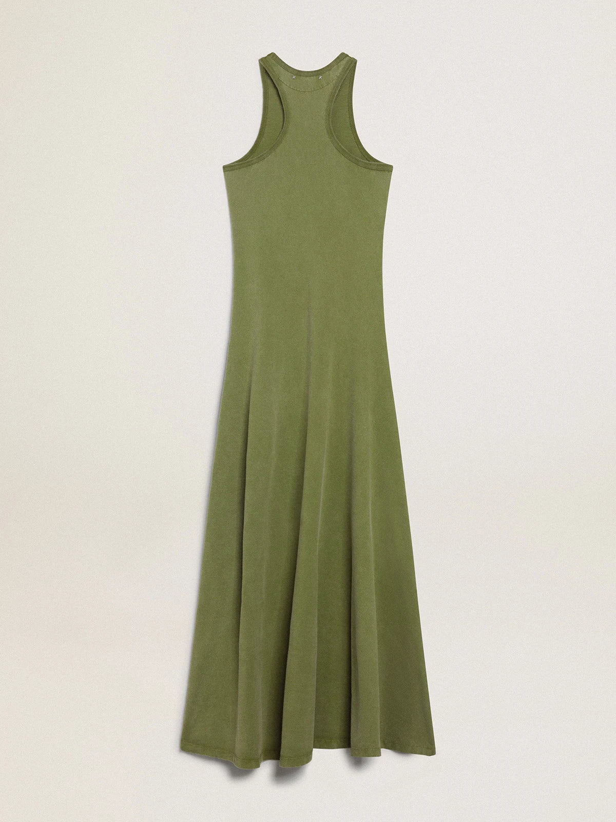 Vestito a canotta di color pesto
