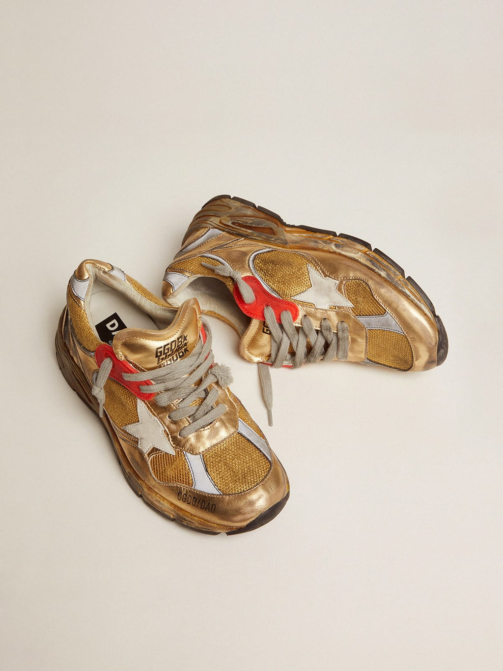 Sneakers Dad-Star donna dorate