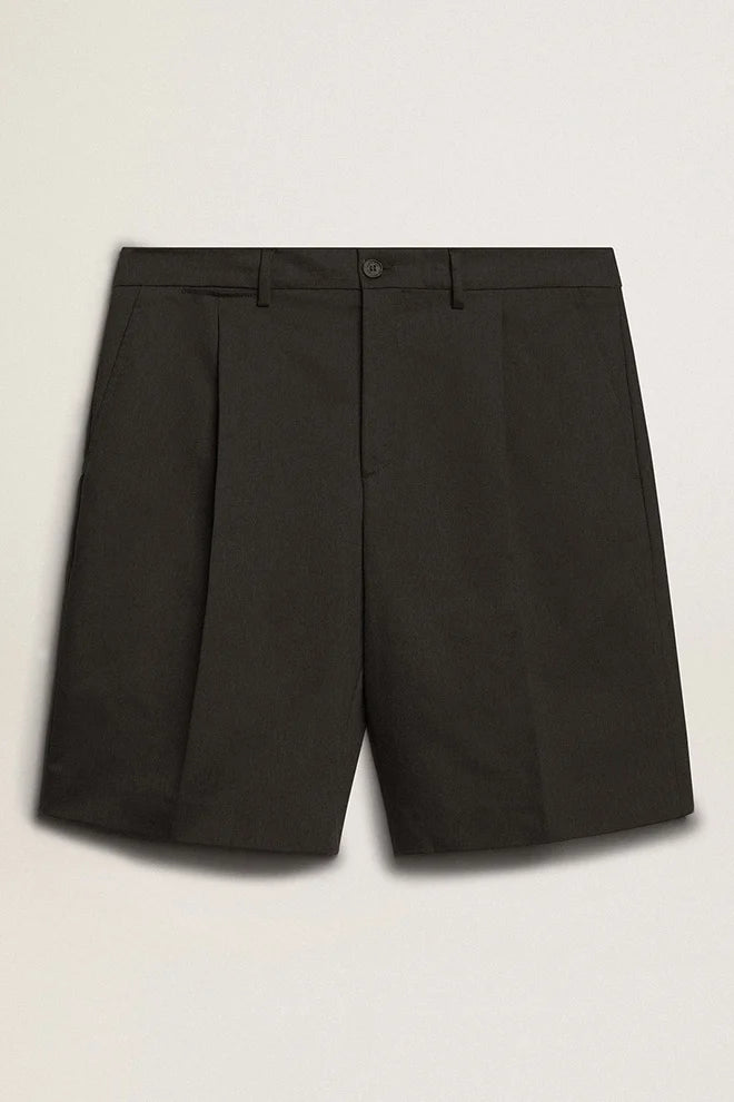 Bermuda in cotone di colore nero