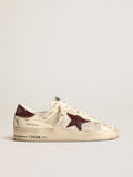 Stardan in rete e nappa con stella e talloncino in suede vino