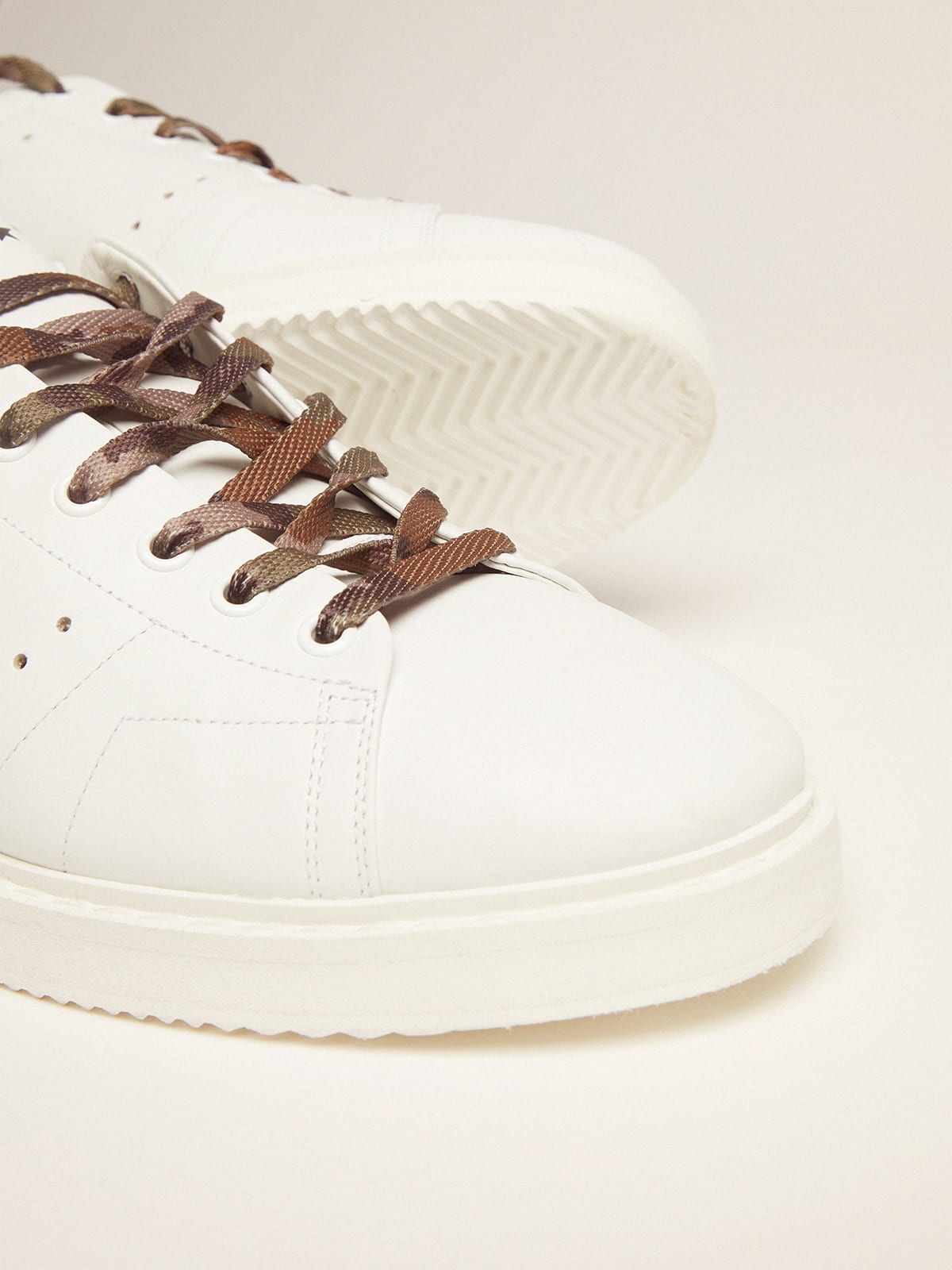 Sneaker Starter LTD bianche con talloncino giallo fluo