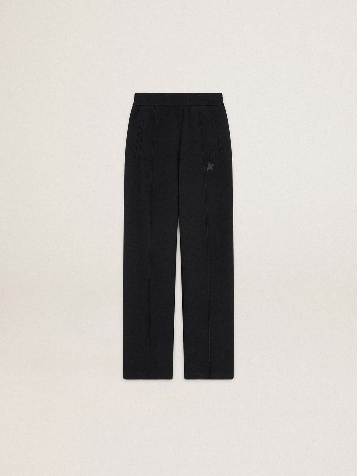 Pantalone jogging di colore nero con stella sul davanti