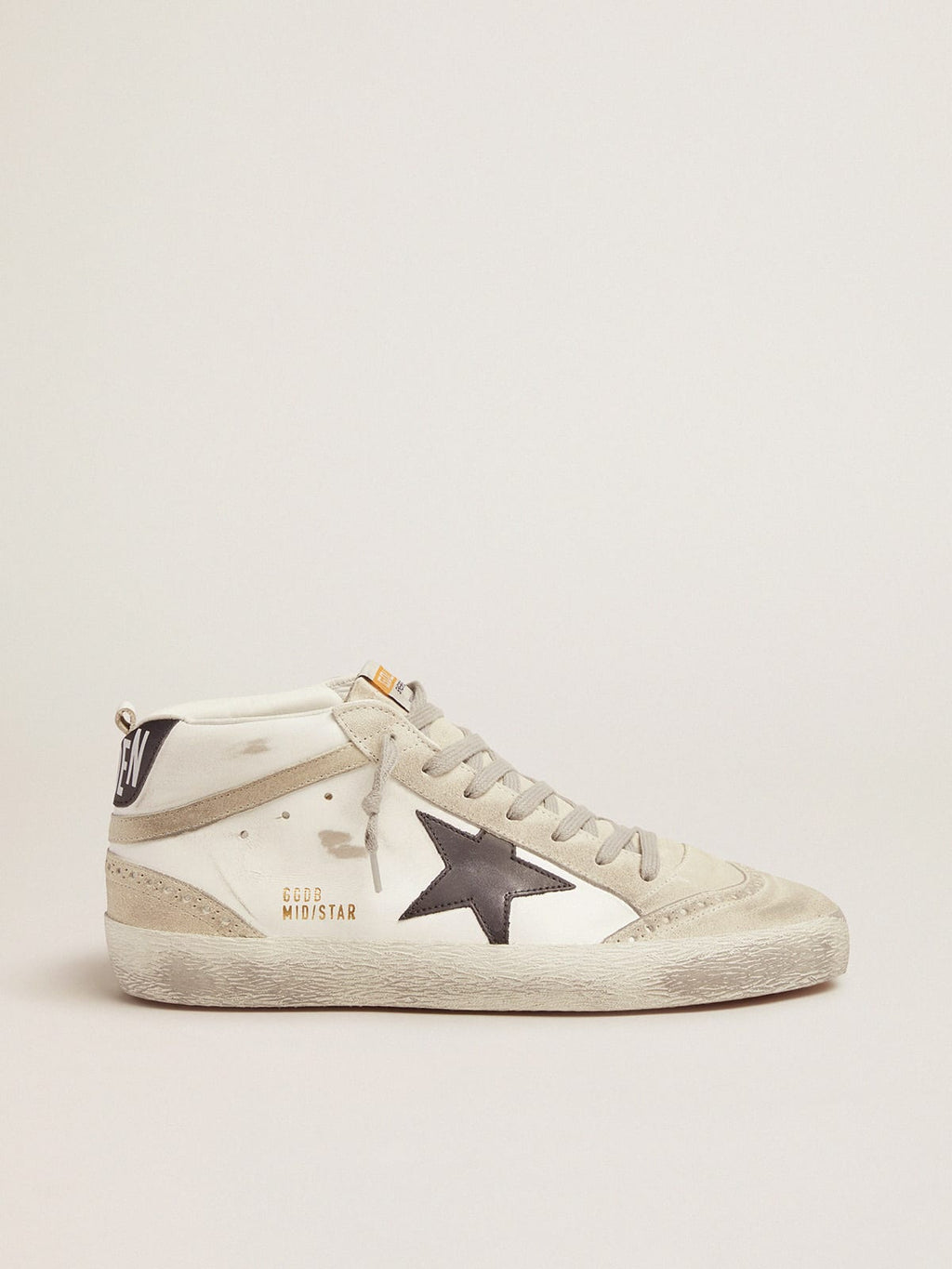 Sneakers Mid Star bianche e nere