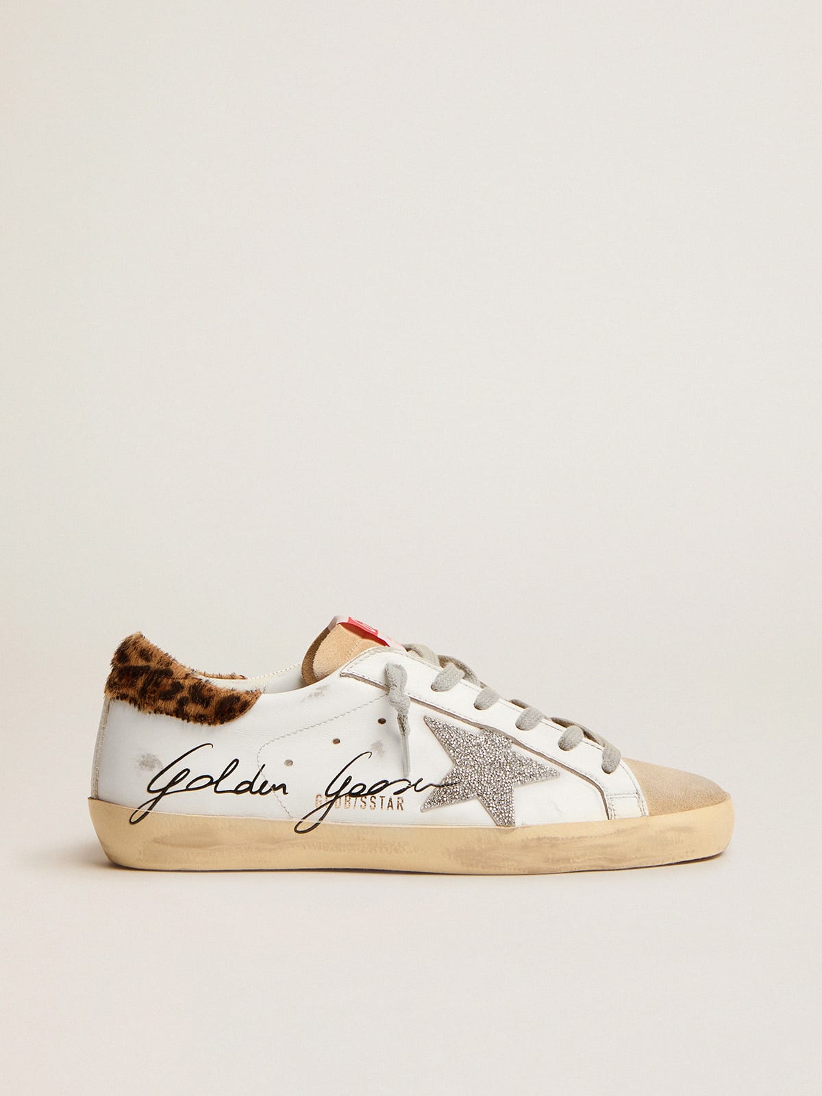 Super-Star con talloncino in cavallino leo e stella in Swarovski