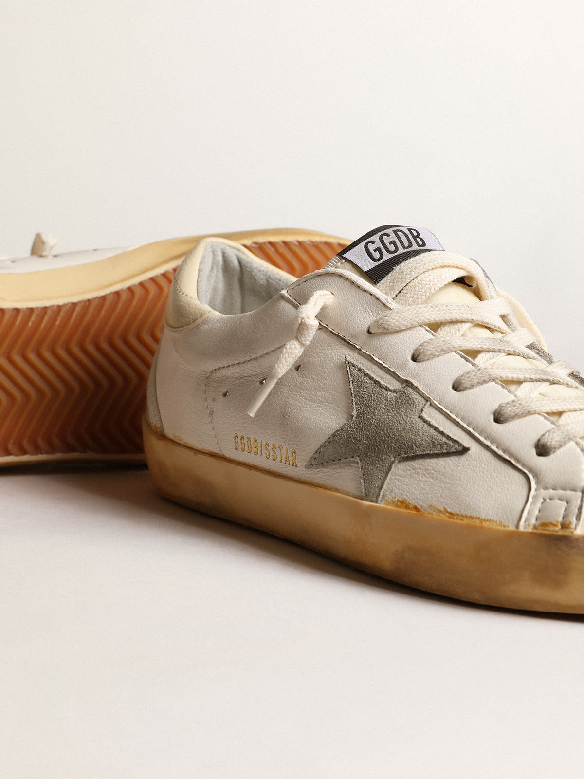 Super-Star LTD con stella in suede ghiaccio e talloncino in PVC