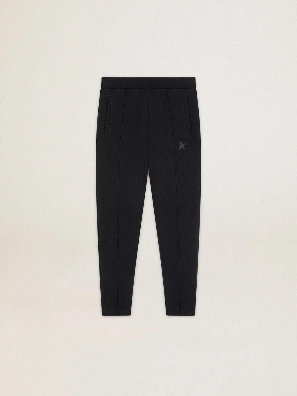 Pantalone jogging da uomo di colore nero con stella sul davanti