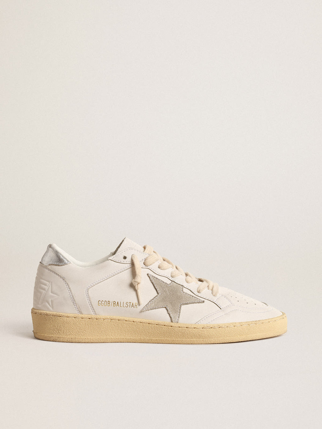 Ball Star con stella in suede e talloncino in pelle laminata