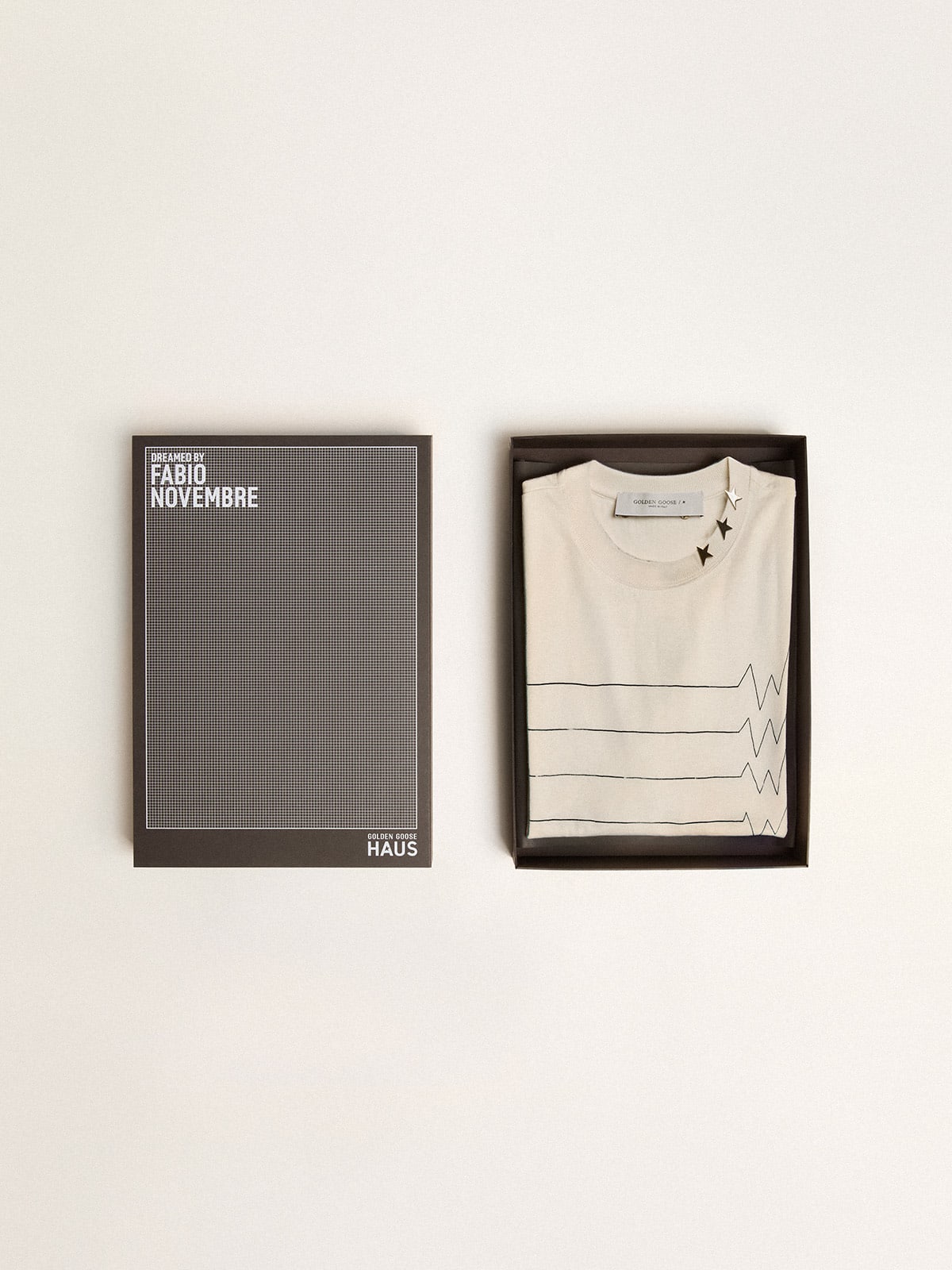 T-Shirt Uomo Esclusiva HAUS of Dreamers color bianco heritage