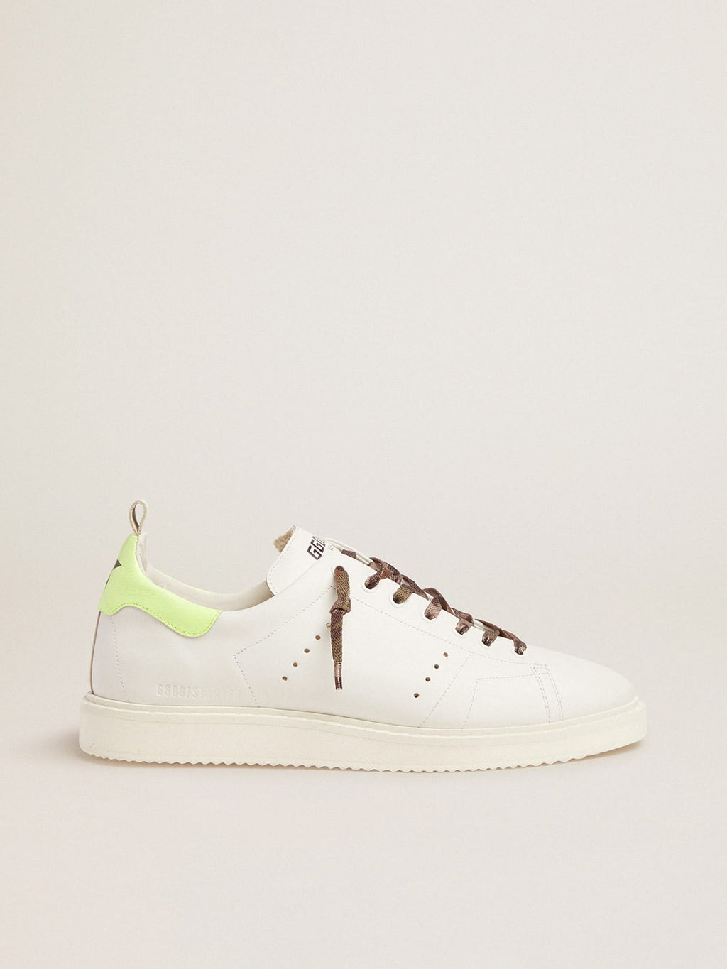 Sneaker Starter LTD bianche con talloncino giallo fluo