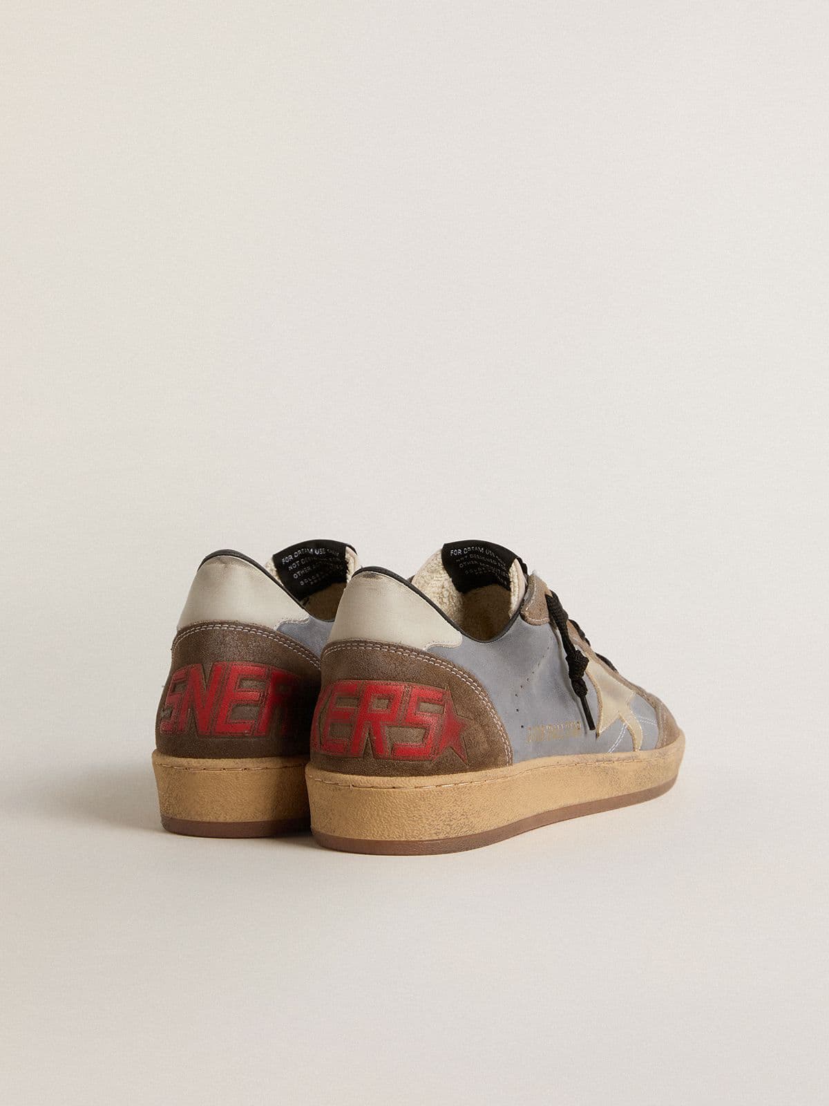 Men's Ball Star in nubuck and suede with gold metallic star