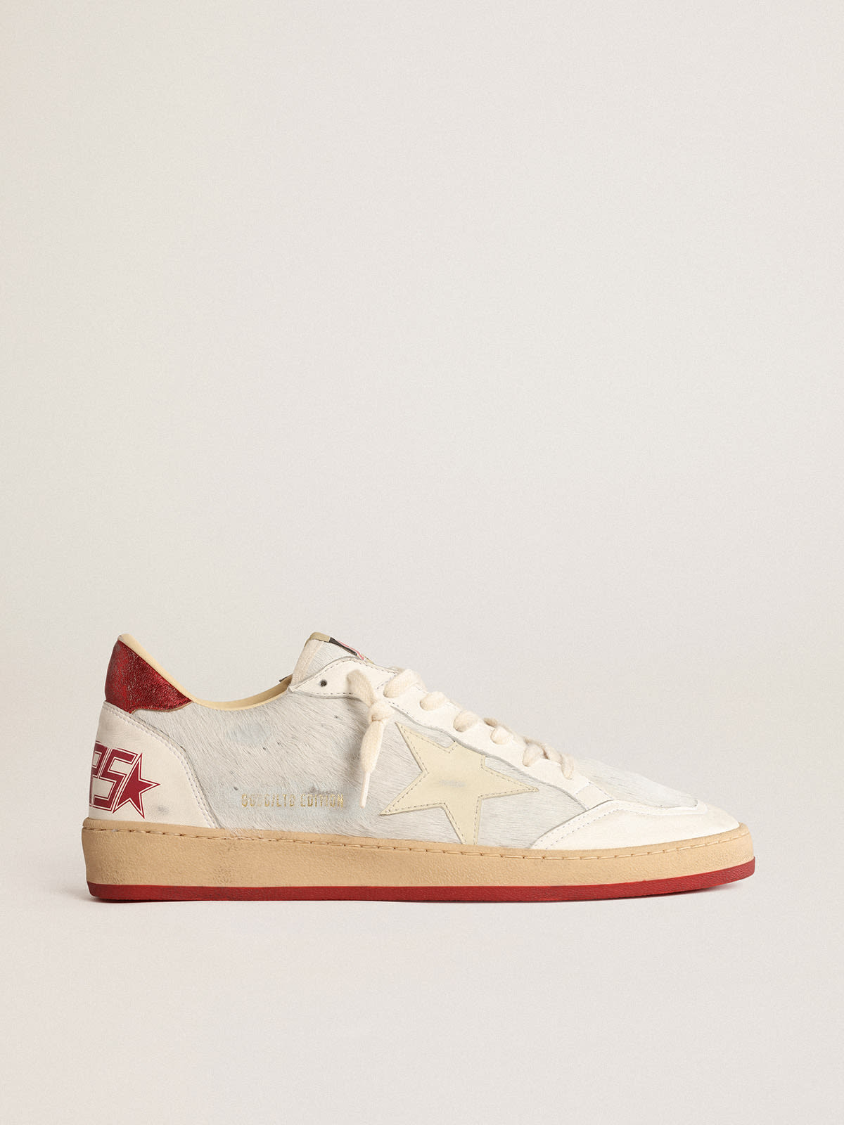 Ball Star Uomo LTD CNY in cavallino bianco con stella in pelle