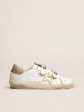Old School con stella dorata in pelle laminata