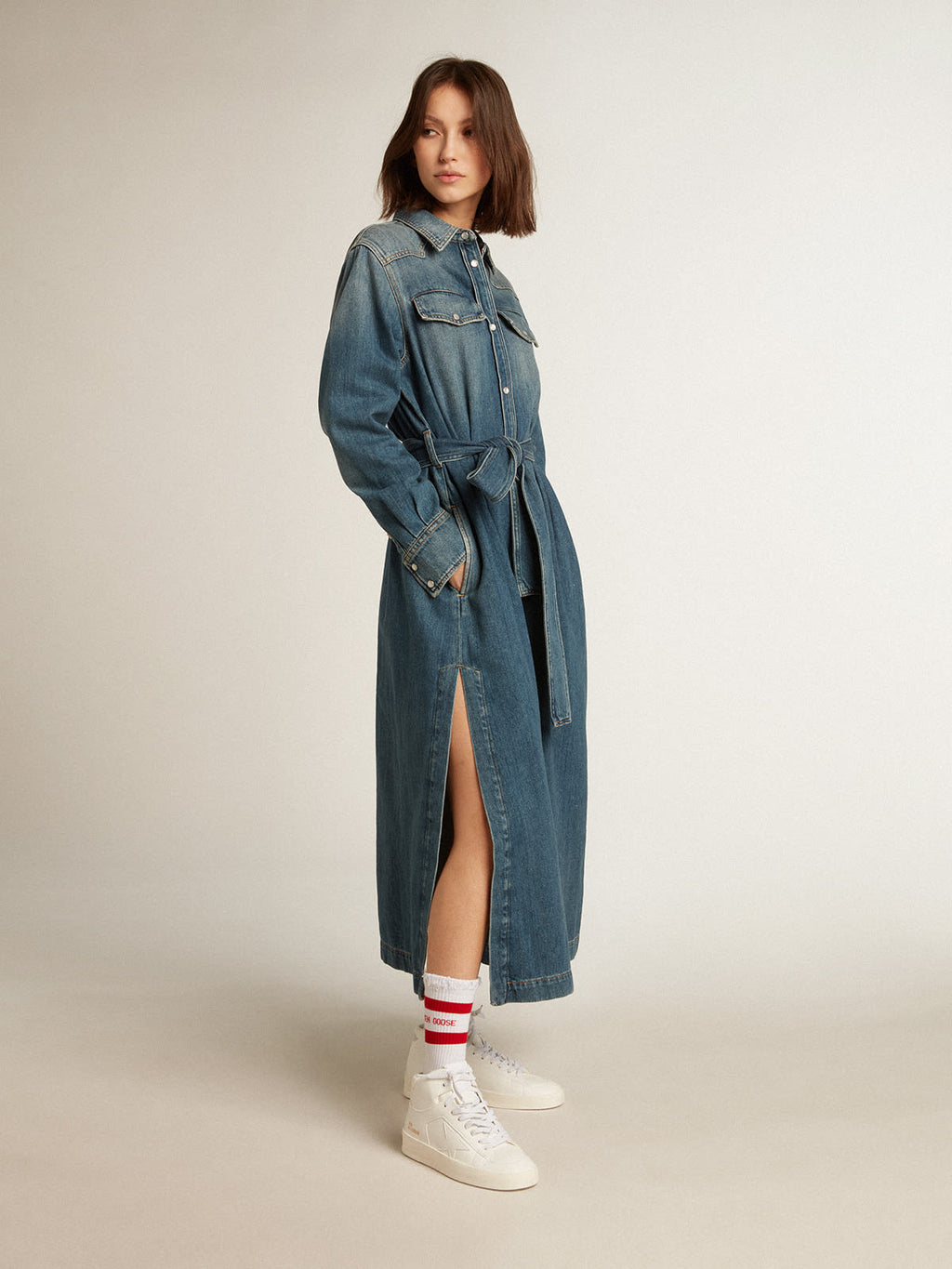 Mid-Stardan Donna bio-based con stella e talloncino bianchi