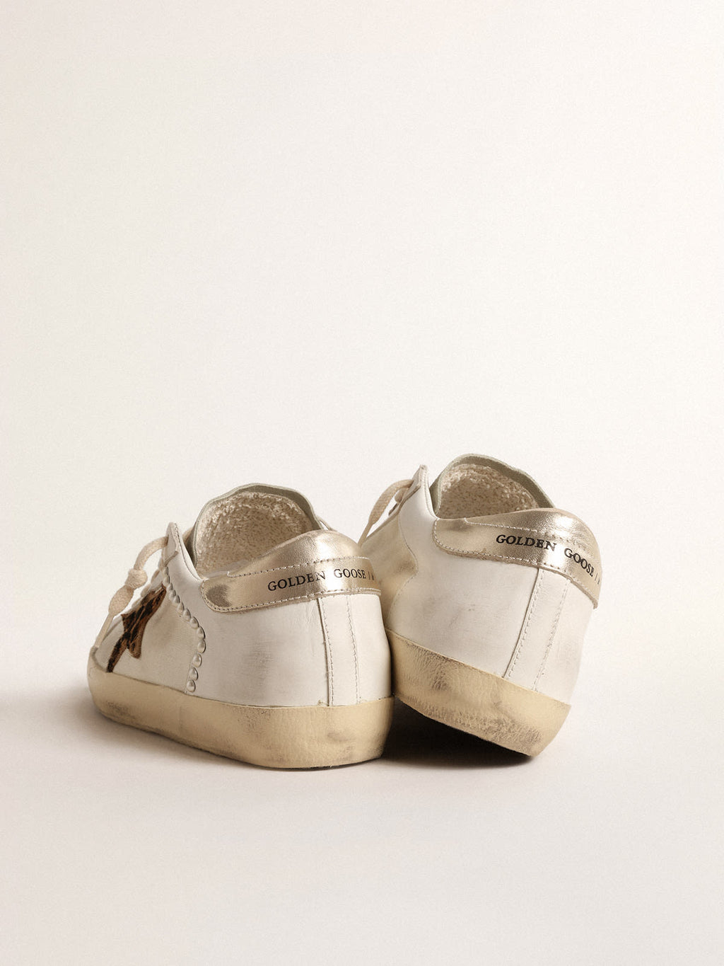 Super-Star LTD in canvas e pelle con stella in cavallino leo