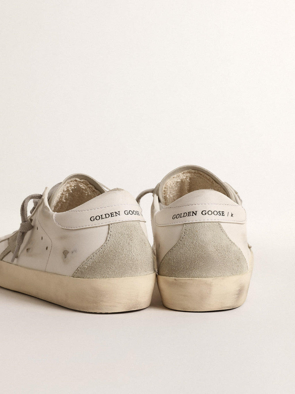 Super-Star Donna bio-based con stella in suede ghiaccio
