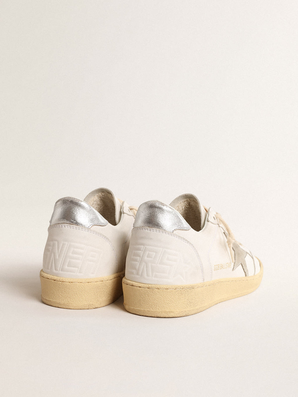 Ball Star con stella in suede e talloncino in pelle laminata