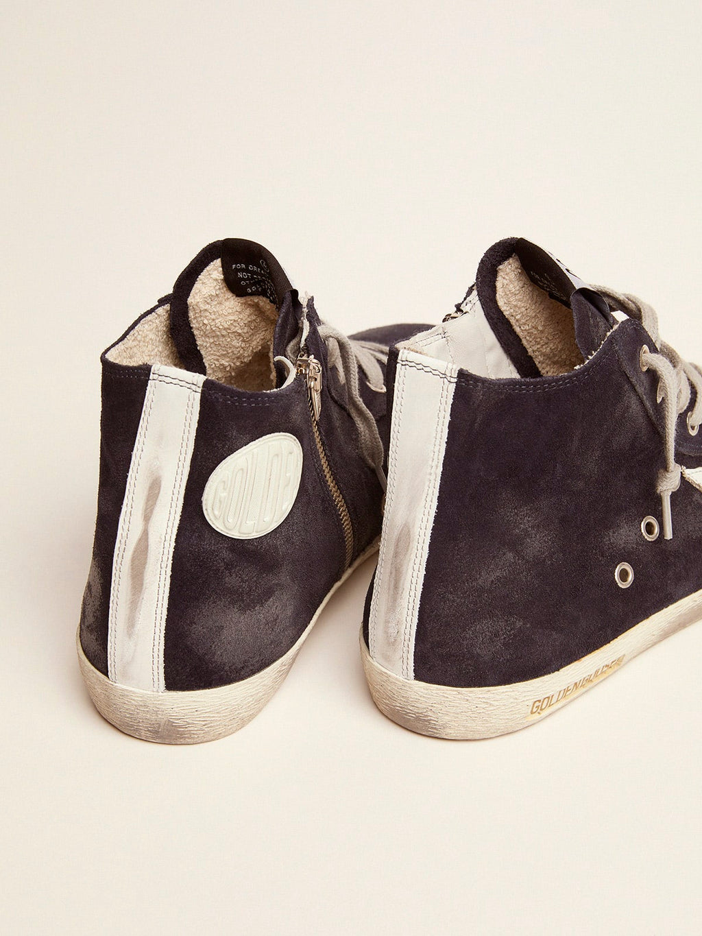 Sneakers Francy in pelle con stella e talloncino in pelle
