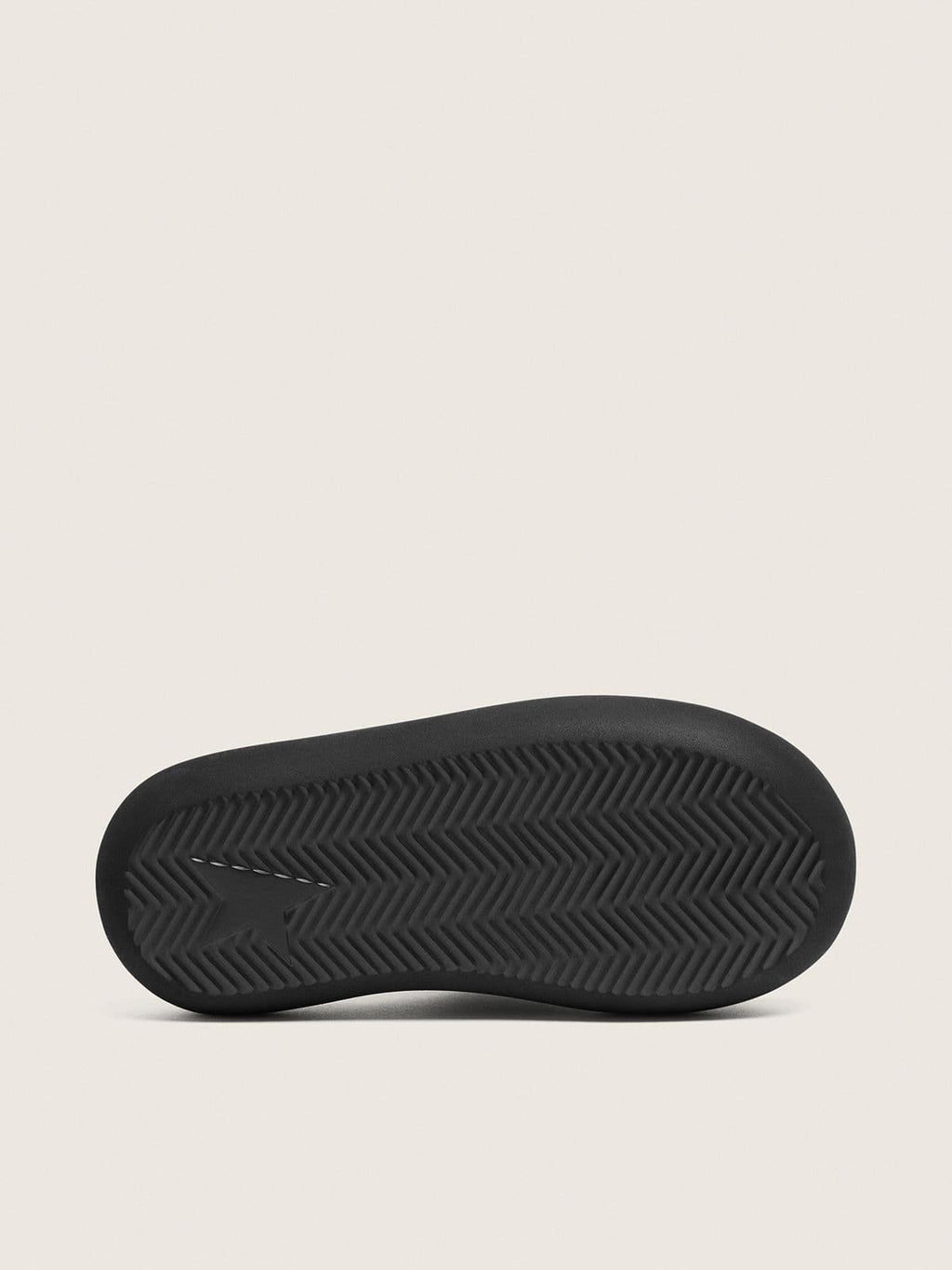 Men's Space-Star Slide slip-ons in black leather