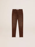 Jeans skinny Collezione Golden con stampa animalier